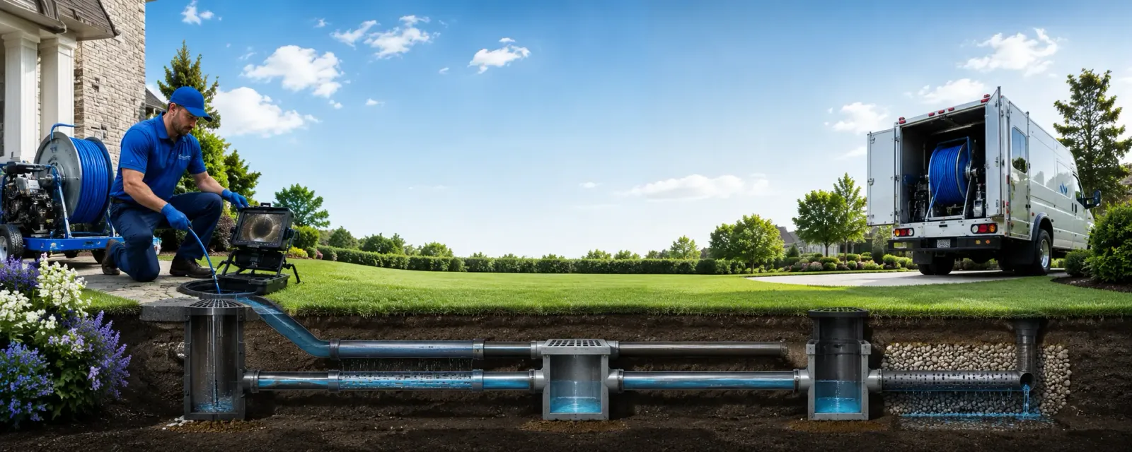 Outdoor drain cleaning information for Sandy Ridge, NC